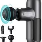 arboleaf Mini Massage Gun Deep Tissue, Percussion Muscle Massager for Back Pain Relief, Portable Small Travel Size, Quiet Massager, Gifts for Woman Man