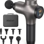 Mebak 3 Massage Gun, Massage Gun Deep Tissue for Athletes, Professional Muscle Percussion Massage Gun, Massager Gun for Shoulder Leg Back Body Pain Relief,Quiet Portable Sport Massager, Gifts for Him