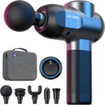 BOB AND BRAD C2 Massage Gun, Deep Tissue Percussion Massager Gun, Muscle Massager with 5 Speeds and 5 Heads, Electric Back Massagers for Professional Athletes Home Gym