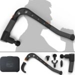 Brazyn – Talon Percussion Massage Gun + Massage Cane + Gun Holder System – Deep Tissue Muscle Massager with Arm Attachment for Whole Body Pain Relief, Upper and Lower Back, Neck & Shoulder Relaxer