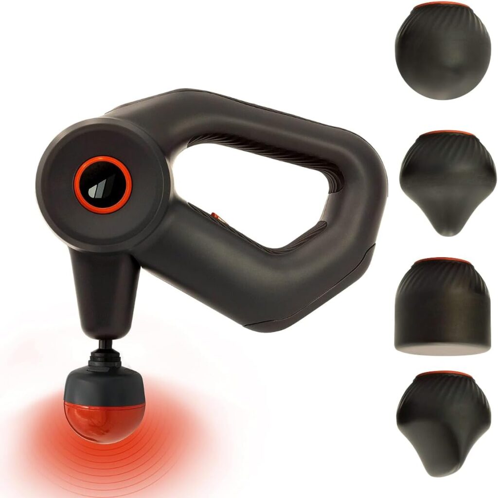 Wellbody Deep Tissue Massage Gun with Heat Ball Technology | 5 Speed Option | Portable Massager | Handheld Massager for Muscle Relief 5