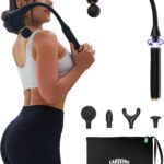 2-in-1 Detachable Percussion Massage Gun with Extension Handle, Back Massager for Pain Relief Deep Tissue Muscle Massager for Arm Shoulder Lower Back Thigh Waist, Gifts for Women, FSA-HSA Eligible