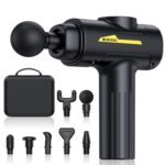 Deity Massage Gun,Massage Gun Deep Tissue for Pain Relief with 7 Massage Heads & 6 Speeds and Carrying Case (Black)