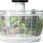 OXO Good Grips Salad Spinner | Lettuce Spinner | Fruit Washer | Fruit Washing Bowl with Strainer | Vegetable Cleaner | Salad Cleaner | Lettuce Washer | 6.22 Quart Capacity