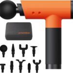 Massage Gun with 9 Heads & Storage Case – Deep Tissue Massage Gun – Quiet Portable Massage Guns for Muscle Relaxation,