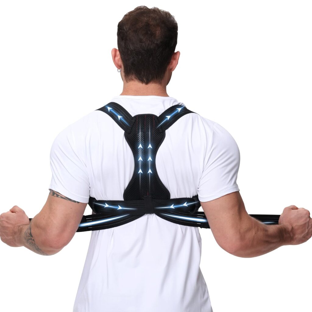 Posture Corrector for Men and Women, Adjustable Back Brace for Back, Neck and Shoulder Pain Relief, Back Support for Scoliosis, Hunchback, Hump, Thoracic, Spine Corrector
