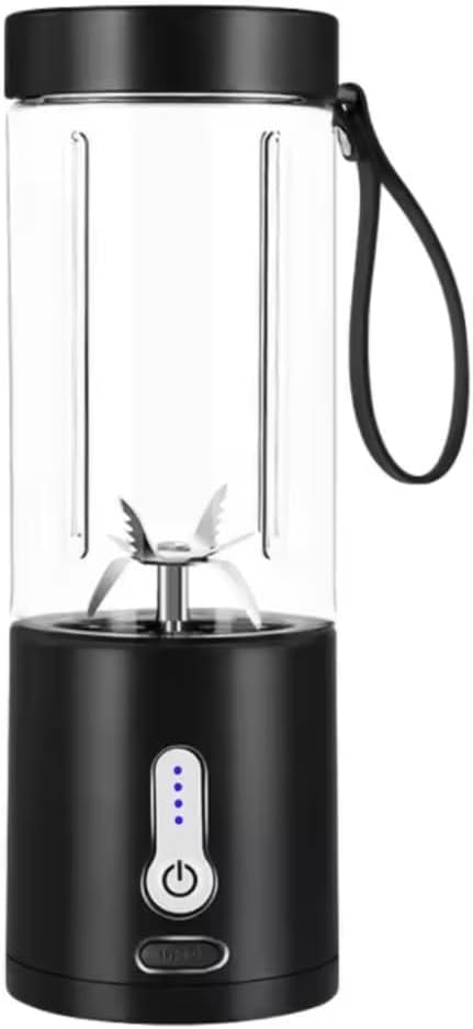 530ML Powerful Portable Blender for Smoothies Shakes USB Type-C Rechargeable Food Processor Fruit Mixer Machine Mini Juicer Blender Cup