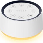 Brown Noise Sound Machine with 30 Soothing Sounds 12 Colors Night Light White Noise Machine for Adults Baby Kids Sleep Machines Memory Function 36 Volume Levels 5 Timers for Home Office Travel