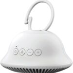 Homedics Sound Machine for Babies and Parents On-The-Go. Integrated Clip White Noise Sound Machine with Heartbeat and Lullaby Sounds. Downward Facing Speaker for Strollers