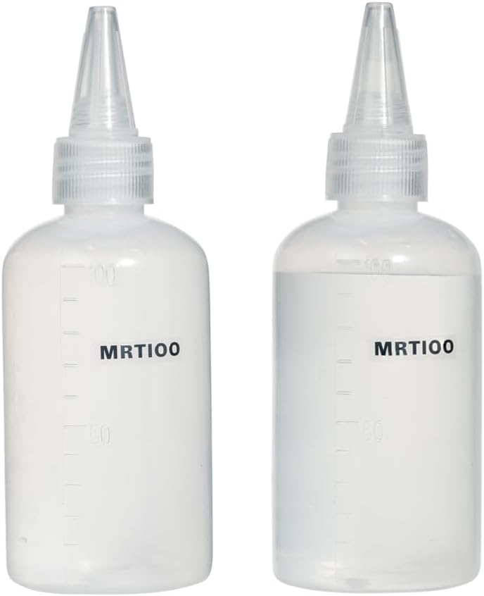 2 pcs Crested Gecko Food and Water Feeding Bottle, Reptile Feeder Bottle, for Lizard and Other Small Pet Ledge Accessories Supplies – 3.4 Oz