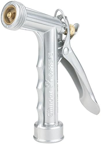 Gilmour Full Size Zinc Pistol Grip Nozzle with Threaded Front