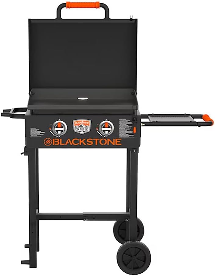 BLACKSTONE 22 Inch On The Go Portable Gas Griddle, Foldable Blackstone Outdoor Griddle Flat Top Grill, Propane Portable Gas Grill