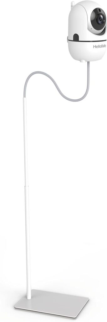 HelloBaby Baby Monitor Floor Stand – Sturdy Adjustable Camera Mount for HB6550/HB6560/HB6081/HB6339/HB65/HB66/HB40 & More Model, No-Drill Installation, Wall-Safe Holder