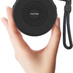 FOXFINE White Noise Machine, Portable Sound Machine with 36 Soothing Sounds, Focused Light, Timer, for Sleeping, Baby, Adults, Home & Travel, Black