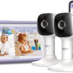 HUBBLE CONNECTED Nursery Pal Cloud Touch Twin Smart WiFi Enabled Baby Monitor with 2 Cameras, 5 Inch HD Color Touchscreen Parent Unit, Plus Preloaded Soothing Sounds, Lullabies, and Stories, White