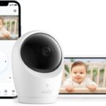 eufy Baby Monitor E20, 2K Resolution, 5” 720p Display, Hybrid Connection, Wi-Fi & No Wi-Fi Control, Pan-Tilt, 4× Zoom, Night Vision, Built-in Battery Camera, ANR, Smart Alerts, 24/7 Recording