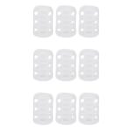 Toyvian 9pcs Bottle Cover Silicone -Scald Sleeve Heat Protective Case for Feeding Bottles Soft Non- Design Stylish Functional Accessory