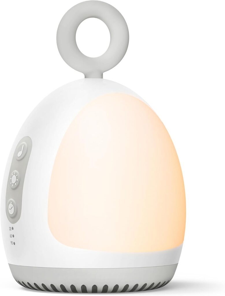 Dreamegg Baby Sound Machine, Portable Sound Machine for Sleeping with Night Light, Brown Noise, Lullaby, Child Lock, White Noise Machine Baby Sleep Soother for Home Travel Nursery Baby Registry Search