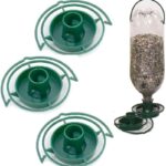 Gadjit Soda Bottle Bird Feeder – 3 Pack | Turn Soda Bottles into Eco-Friendly Wild Bird-Seed Feeders | Fun DIY for Kids, Scouts, Clubs, Grandparents | Promotes Recycling & Reuse (Green)