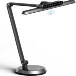 Honeywell Desk Lamp for Home Office, H9 Sunturalux™ Eye-Caring LED Desk Light, 1000LM Dimmable Desk Lamp with Timer and Auto-Sensing, Adjustable Desk Reading Light or Study, Cumputer, Architect