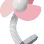 Dreambaby Portable Clip-on Baby Stroller Fan – with Soft Foam Fins – Perfect for Strollers, Cribs, Wheelchairs, Beach, Camping & Pool – Pink – Model L2366