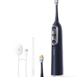 Soocas NEOS II – Electric Toothbrush with Water Flosser, Sonic Electric Toothbrush for Adults, Cordless Water Flosser for Travel, Portable Oral Irrigator, Up to 100% Plaque Removal, Dark Violet