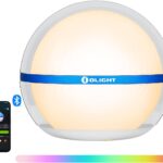 OLIGHT Sphere Smart Night Light, 75 lumens Stepless Dimming Table Lamp with Remotely APP Control, Magnetic Rechargeable RGB Ambient Lighting for Sleeping, Reading, and Relaxation