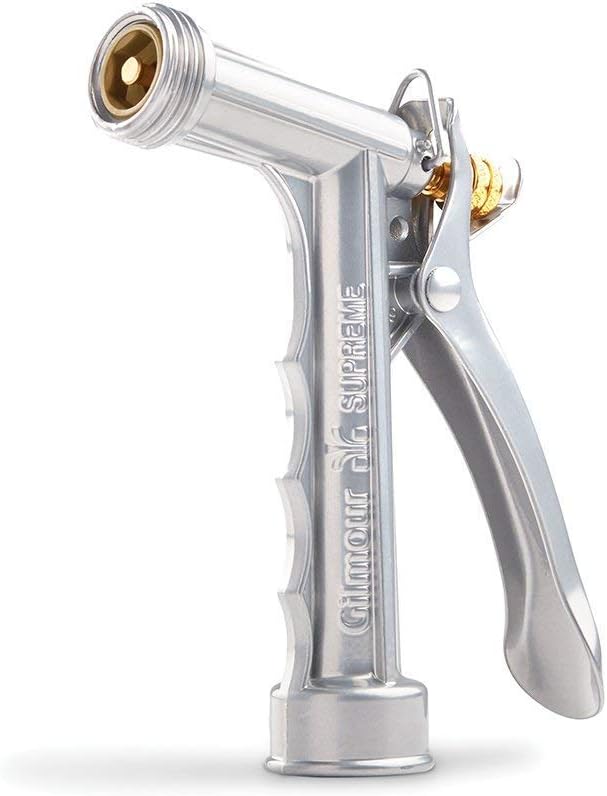 3 Pack – Gilmour Solid Metal Hose Spray Nozzle w/ Threaded Front – Garden Watering – 573TF