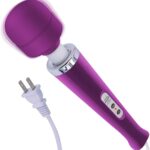 YEVIOR Wired Powerful Handheld Back Massager with 10 Pulse Settings, Personal Total Body Therapy Massager for Sports Recovery, Muscle Aches, Body Pain (Purple)
