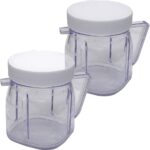 4937 2-Cup Mini Jar, Compatible with Oster Fusion blenders, Osterizer Blenders & Kitchen centers blender, Mini Blend blender &Blend N Store blender(2)