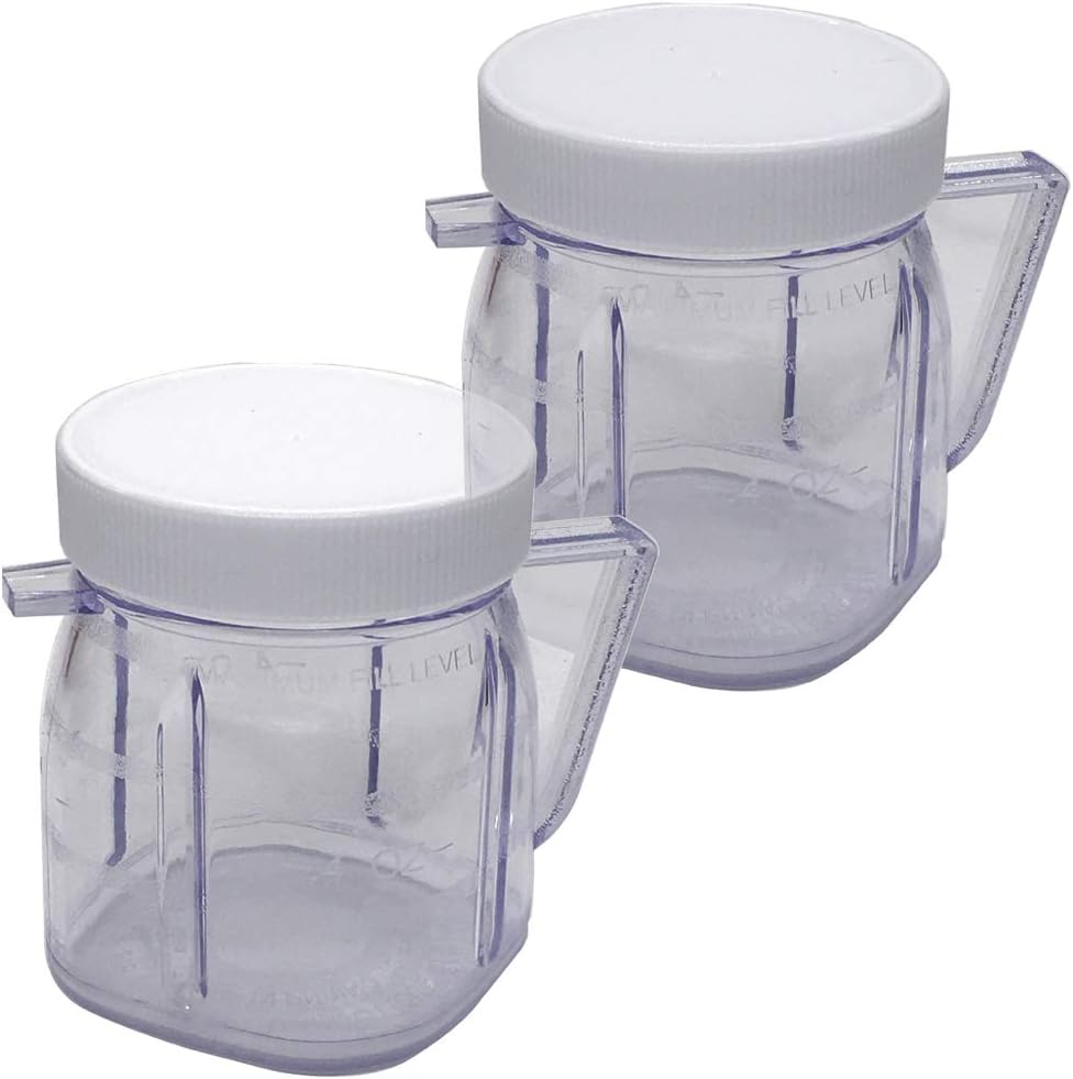 4937 2-Cup Mini Jar, Compatible with Oster Fusion blenders, Osterizer Blenders & Kitchen centers blender, Mini Blend blender &Blend N Store blender(2)