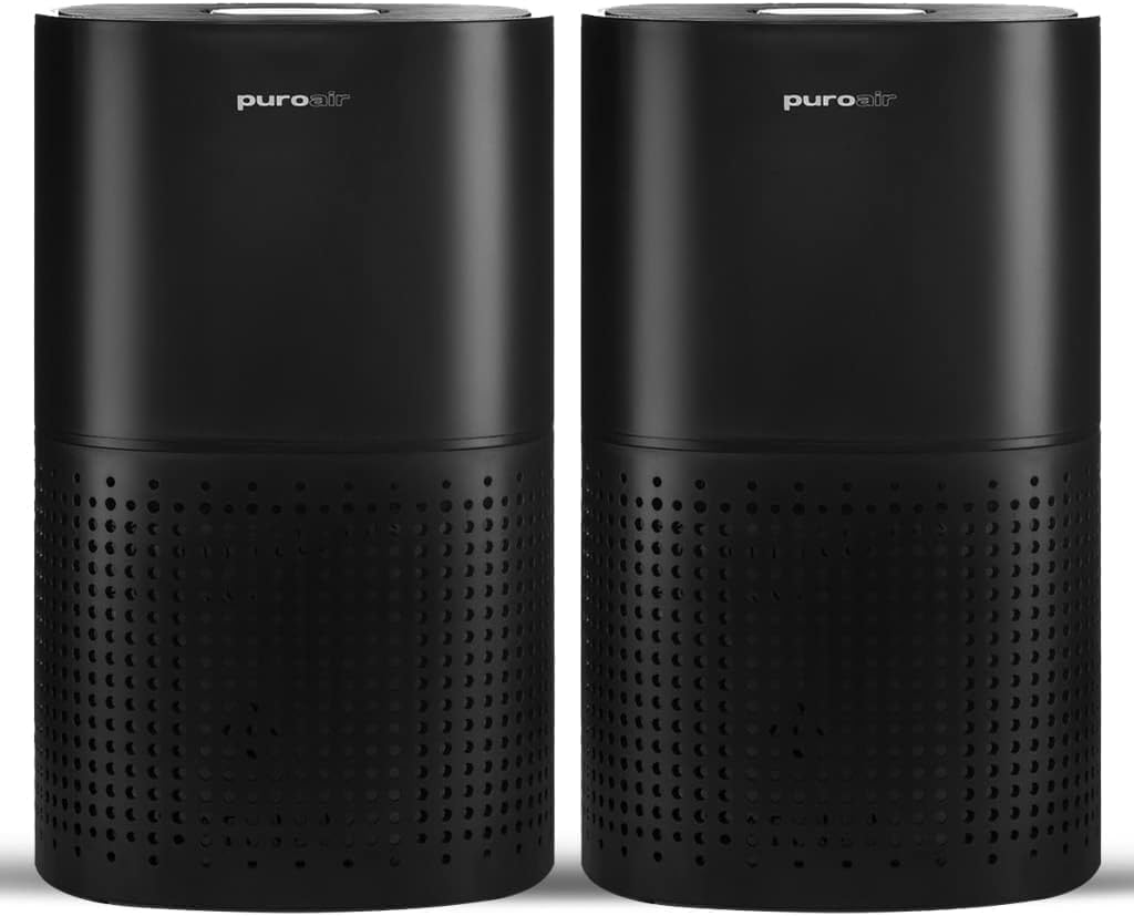 PuroAir 240 HEPA Air Purifiers for Home Large Rooms – Covers Up To 1,000 Sq Ft – Filters Up To 99.9% of Pollutants, Smoke, Pollen, Dust – Quiet HEPA Air Filter – Air Purifiers for Bedroom (2 Pack)