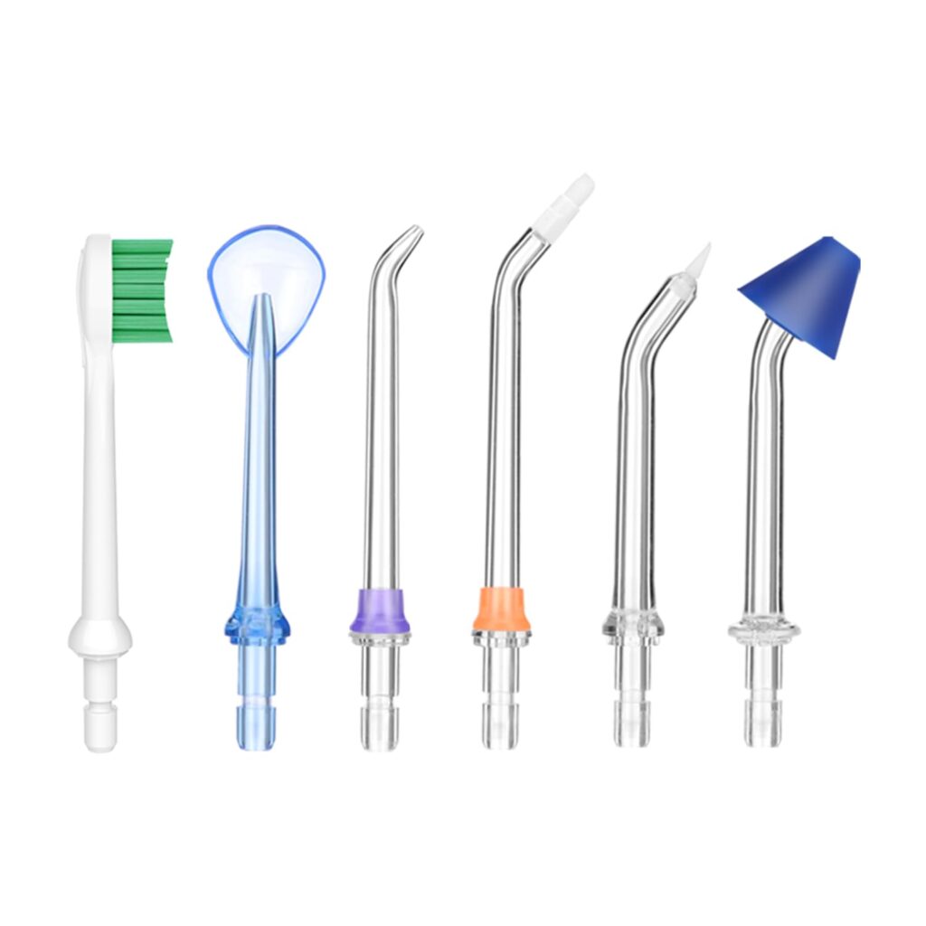 Replacement Tips for Puur Smile Water Flosser – 6x Water Dental Flosser Tip | Oral Irrigator Jet Tip | Advanced Dental Care for a Healthier Mouth, Gum, and Teeth | Water Flosser Head
