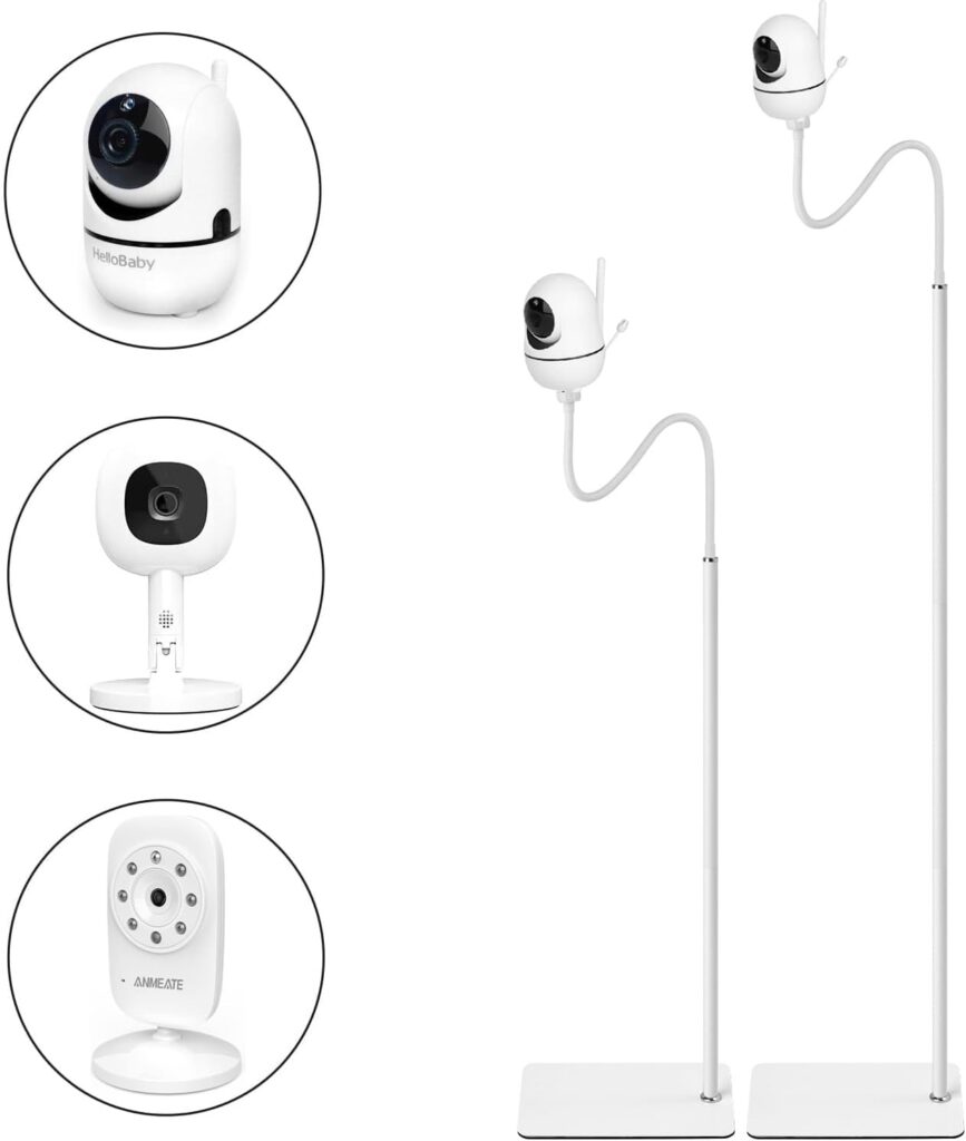 68.8″ Adjustable Height Baby Monitor Floor Stand Holder for HelloBaby HB6550/HB65/HB6558/HB66/HB248,Nanit Pro Smart Baby Monitor & Flex Stand,ANMEATE SM935E/SM650,Bonoch Baby Camera
