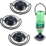Gadjit Soda Bottle Bird Feeder – 3 Pack | Turn Soda Bottles into Eco-Friendly Wild Bird Seed Feeders | Fun DIY for Kids, Scouts, Clubs, Grandparents | Promotes Recycling & Reuse (Black)