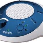Homedics SoundSleep White Noise Sound Machine, Blue, Small Travel Sound Machine with 6 Relaxing Nature Sounds, Portable Sound Therapy for Home, Office, Nursery, Auto-Off Timer, By Homedics