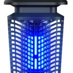 DEVOGUE® Electric Bug Zapper – Electric Blue Violet Attract Insect Light – Modern Stylish Mosquito Fly Killer – Fly Mosquito Control Bug Zapper Outdoor & Home and Kitchen (Black)