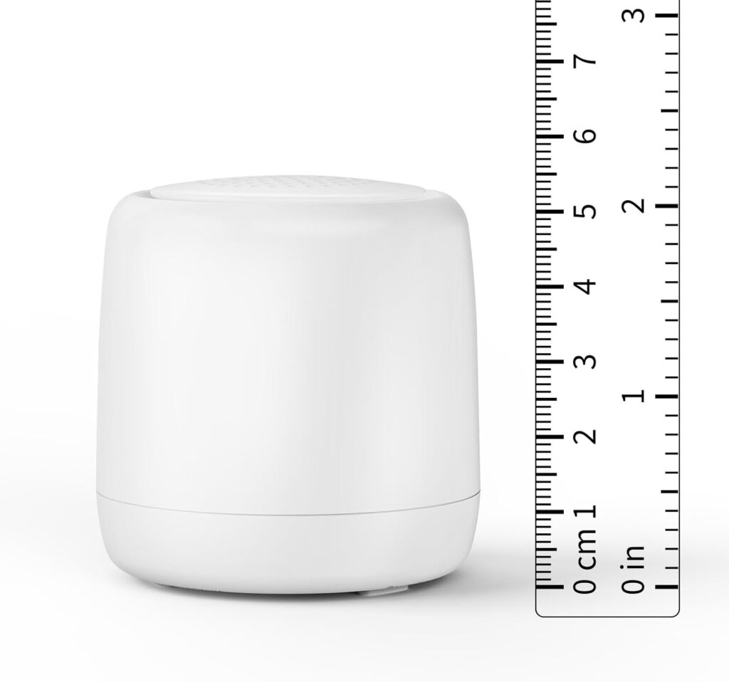 White Noise Machine | Paussion Long-Lasting Fast Charging Portable Travel Mini Sound Machine with 25 Soothing Sounds for Adults, Kids, and Babies | Auto Timer, Travel, Sleep, Baby, Fan – White