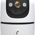 Indoor Camera, 360° Pet/Baby Camera 2K WiFi Cameras for Home Security with Motion Detection and Night Vision, Phone App, Security Camera with Siren, 2-Way Audio, 24/7, Cloud/SD Card Storage