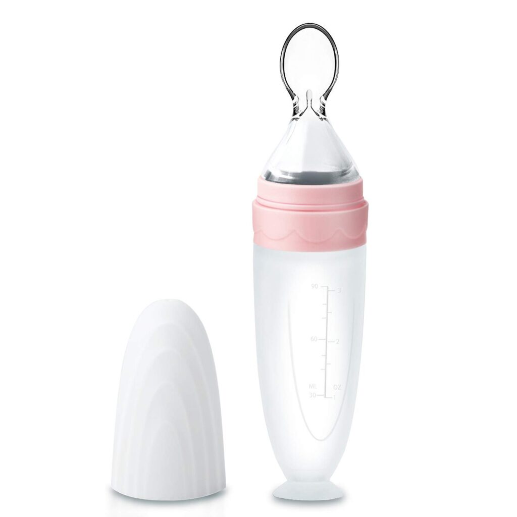 Termichy Baby Food Dispensing Spoon: Squeeze Feeder Dispenser for Baby – Self Feeding Bottle Spoon