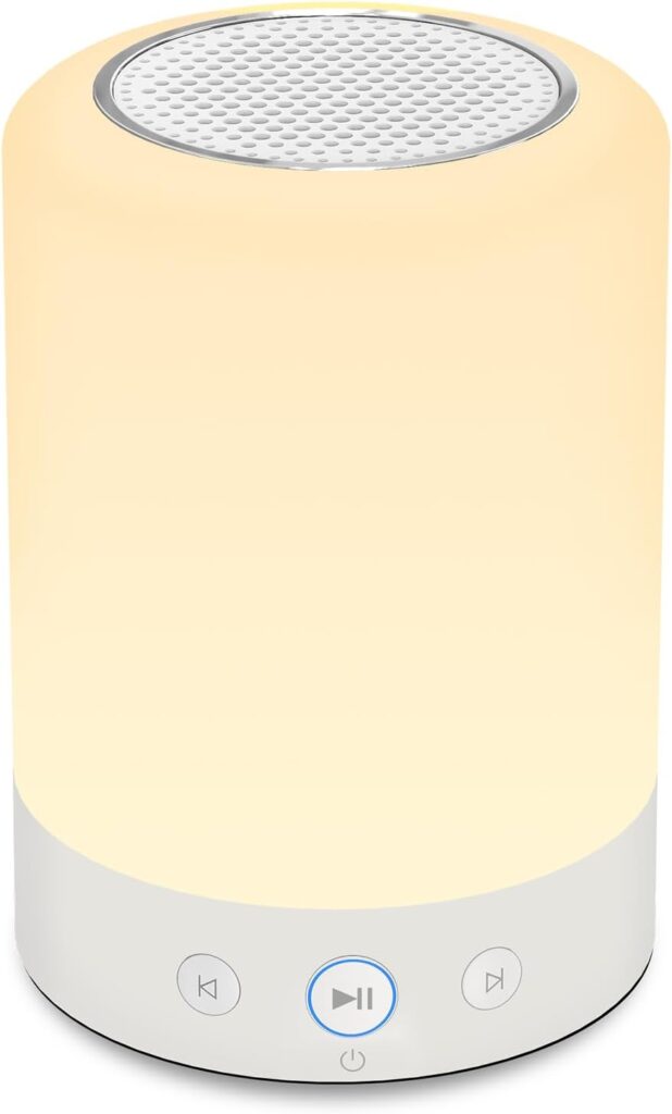 Kipcush Night Light White Noise Sound Machine, Max 8H Timer, 20 Soothing Sleep Sounds. Portable Design for Bedroom, Office, Nursery, Travel, Up to 8 Hours Battery Life