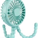 Stroller Fan Mini Handheld Octopus Fan Baby Fan with Flexible Tripod Wrapped on Stroller, Car Seat, Student Bed, Bike USB Rechargeable Fan, Desk Fan for Office and Baby Room or Outdoor