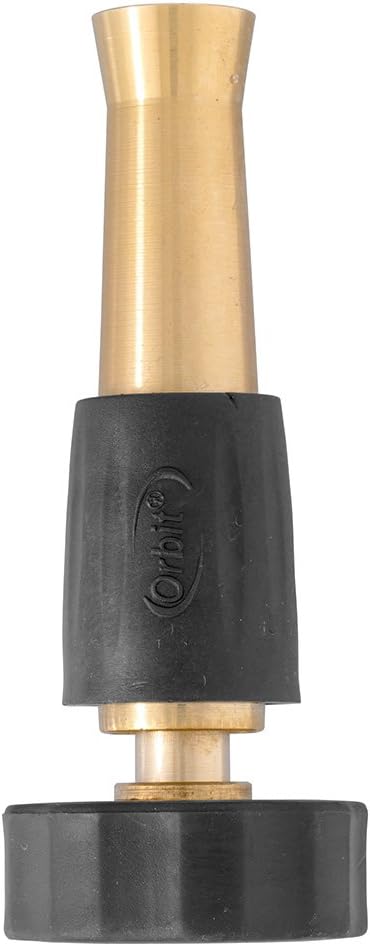 Orbit 4-Inch Brass Adjustable Hose Spray Nozzle 58044