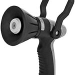 Garden Hose Nozzle, Heavy Duty Metal Hose Sprayer Nozzle Hose Sprayer Water Hose Nozzle Perfect for Cleaning, Watering Garden Street, Washing Cars, Bathing Pets (Metal, Fireman Style Nozzle)