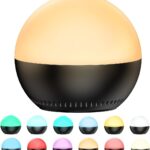 Portable Small Sound Machine Baby Night Light White Noise Machine with 12 Color Night Lights 30 Soothing Sounds Auto-Off Timer Adjustable Brightness for Baby Kids Adult & Home Office and Travel