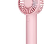 Mini Handheld Fan, Powerful 3 Speed Portable Personal Fan, Cute and Pocket Design, USB Rechargeable for Makeup/Lash/Travel/Outdoors, Summer Gift for Stylish Girls Women Kids-Pink