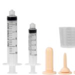 Suxgumoe Pet Feeding Bottle Set, Feeding Silicone Nipple with Bottle and Syringes, Reusable Pet Nursing Kits Feeding Tools for Rabbits, Small Animals (1 Bottle+3 Nipples+2 Syringes + 1 Measuring Cup)