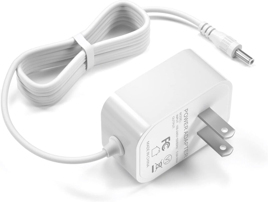 VHBW 5V Power Cord Compatible with Hatch Baby Rest, Rest+ and Rest Mini Sound Machine Night Light Barrel Style Replacement Power Adapter Cord