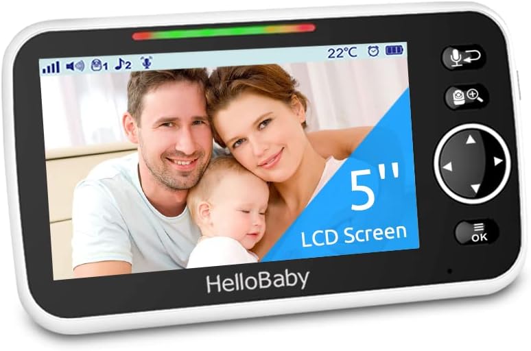 HelloBaby Monitor 𝑶𝒏𝒍𝒚 𝑯𝑩6550 2021/2022 Version – Only for HB6550 Video Baby Monitor with Camera and Audio, Baby Monitor Display 𝑪𝒂𝒏’𝒕 𝑹𝒆𝒑𝒍𝒂𝒄𝒆 𝑯𝑩6351-2, Only Work with HB6550 Camera
