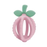 Itzy Ritzy Teething Ball & Training Toothbrush – Silicone, BPA-Free Bitzy Biter Lemon-Shaped Teething Toy Features Multiple Textures to Soothe Gums & an Easy-to-Hold Design (Pink Lemonade)